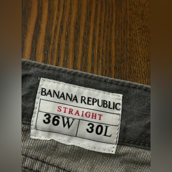 Banana Republic Straight Jeans Gray Men’s 36 X 30 GUC - Picture 8 of 16